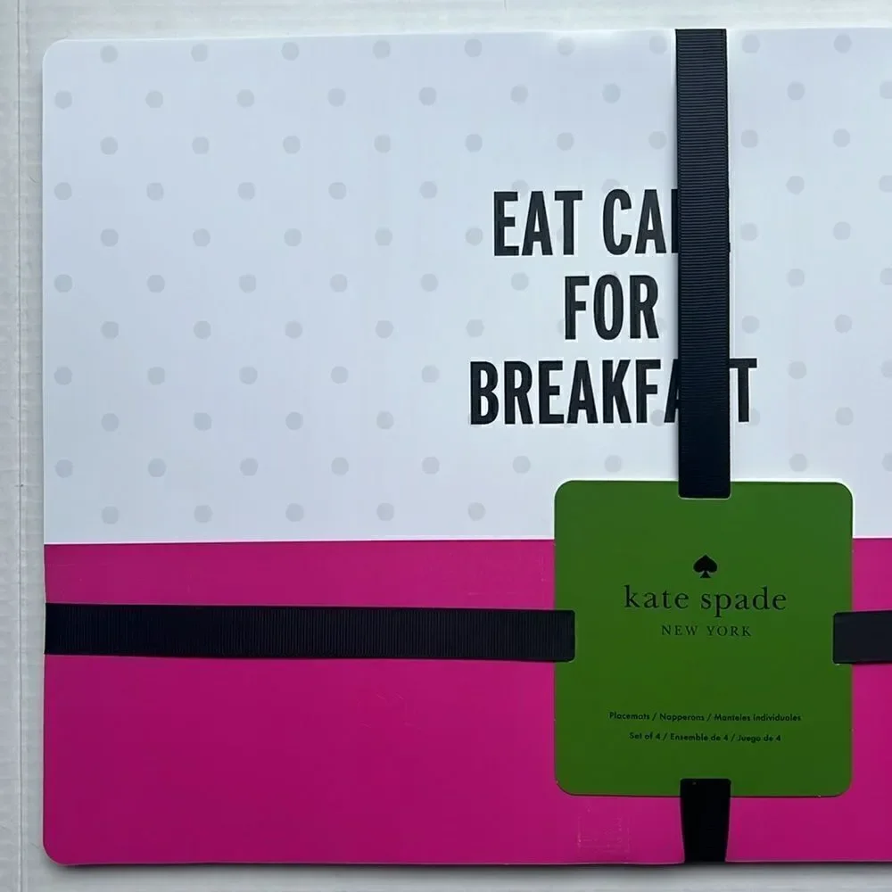 Kate Spade Eat Cake for Breakfast Place Mats